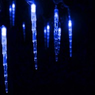 LED vianočné CENCÚLE 30 cm , 8xLED, 2,5m, IP20, modrá